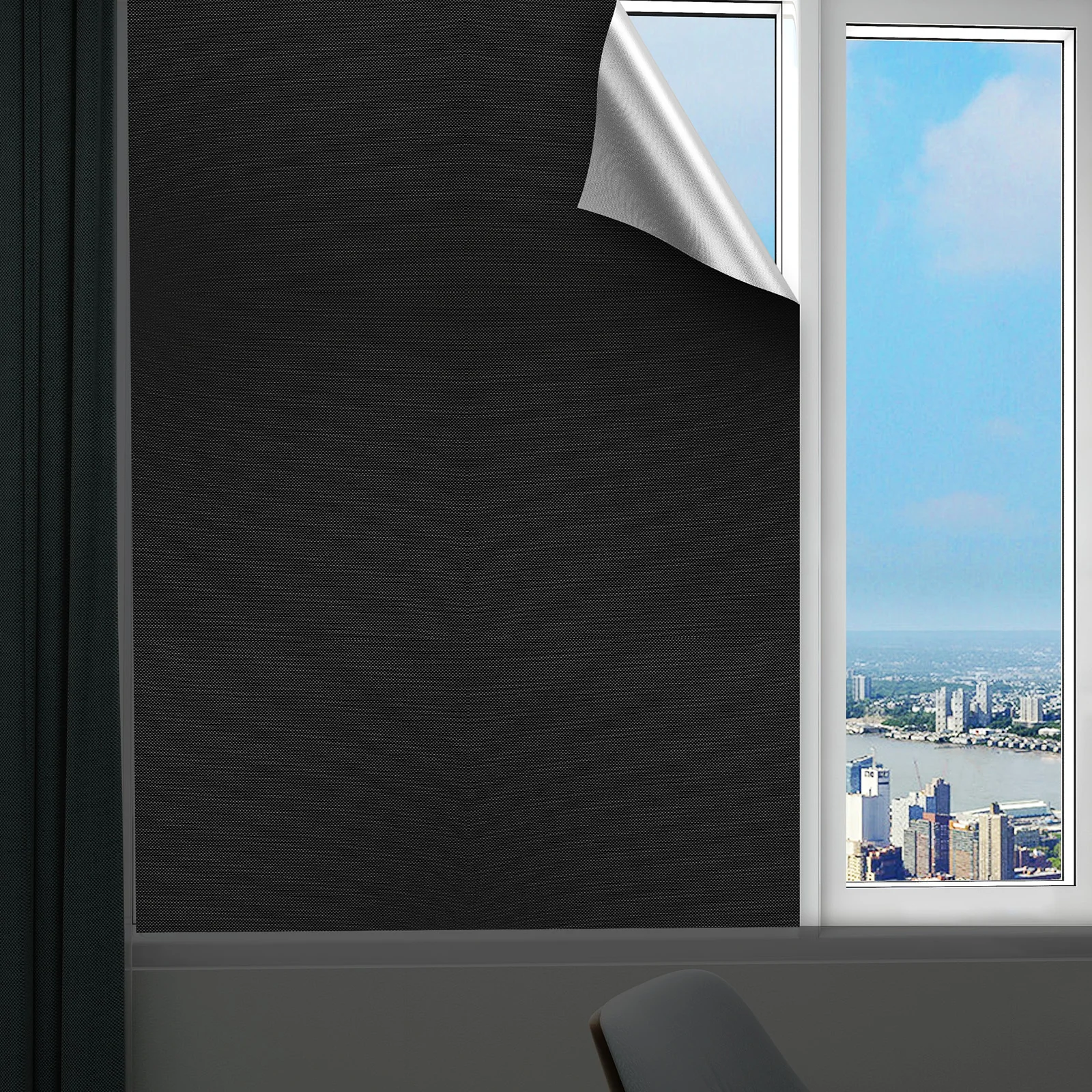 ستارة تعتيم للسفر، غطاء نافذة كبير قابل للتعديل، مؤقت بدون حفر، سهل التركيب للتخييم