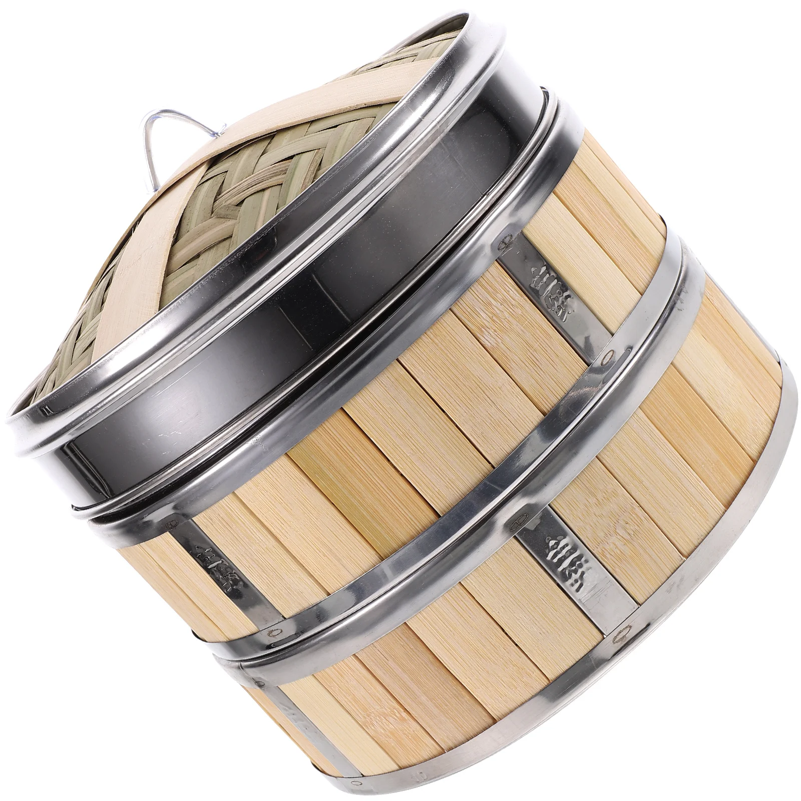 

1Set Stainless Steel Bamboo Steamer Multi-Layer Kitchen Covered Food Steamer Basket for Cooking Dumplings Vegetables Buns