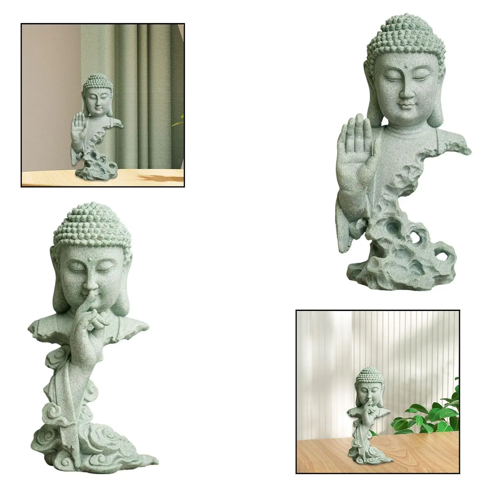 Shakyamuni Buddha Statue Thinker Buddha Figurine for Hallway Yard Cabinet