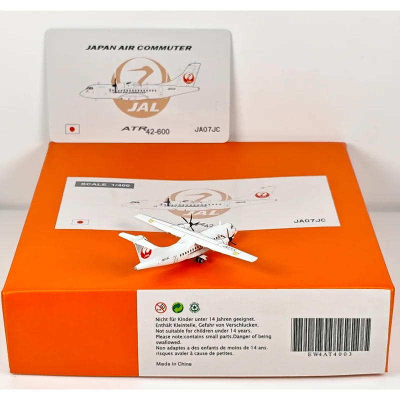 JC أجنحة 1/400 مقياس الخطوط الجوية اليابانية ATR-42-600 JA07JC يموت الصب سبيكة نموذج طائرة جمع العرض الزخرفية #4