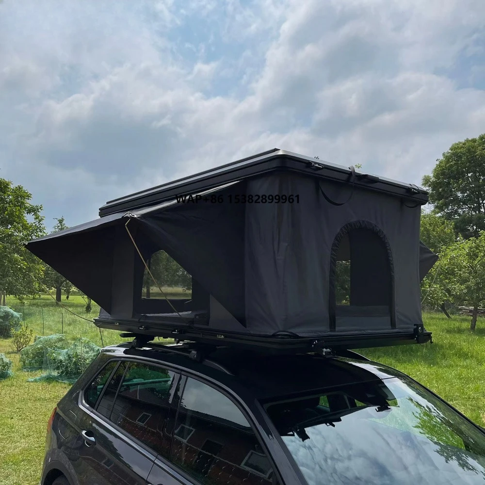 New Aluminum Hard Shell Waterproof Oxford Fabric High Space Camping Car Roof Top Tent Box With Quality Assurance