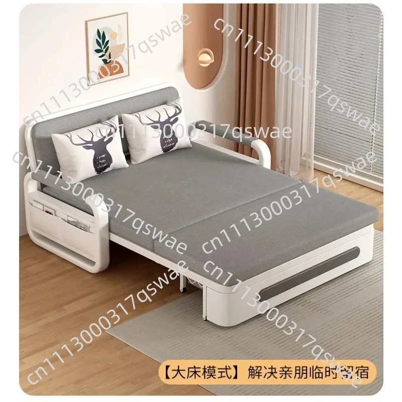 Multi-Functional Retractable Sofa Bed Modern Simple Single Bed for Home Small Space