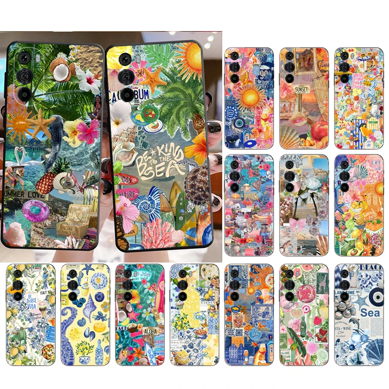 حافظة صيفية على شكل زهرة الليمون من Ocaen Beach لهاتف Motorola Edge 50 40 Pro 60 50 40 30 Ultra Neo Fusion Moto G Play G Stylus G Power G #1