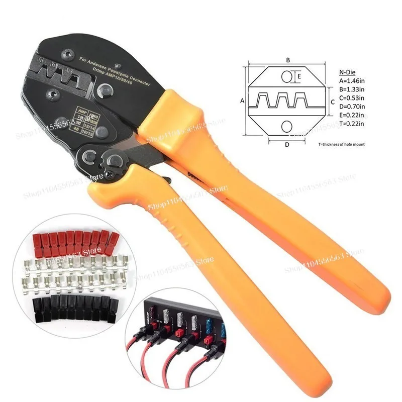 

AP-153045A Anderson Cable Plug Crimping Clamp - Connector Terminals for Precise Crimping Hand Tools