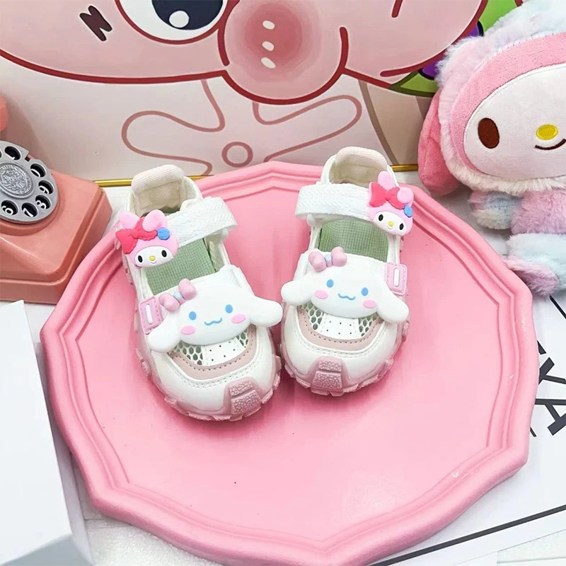 

Sweet Kawaii Sanrio My Melody Anime Casual Shoes Cute Cartoon Children Princess Sandals Soft Sports Sneakers Gifts for Kids