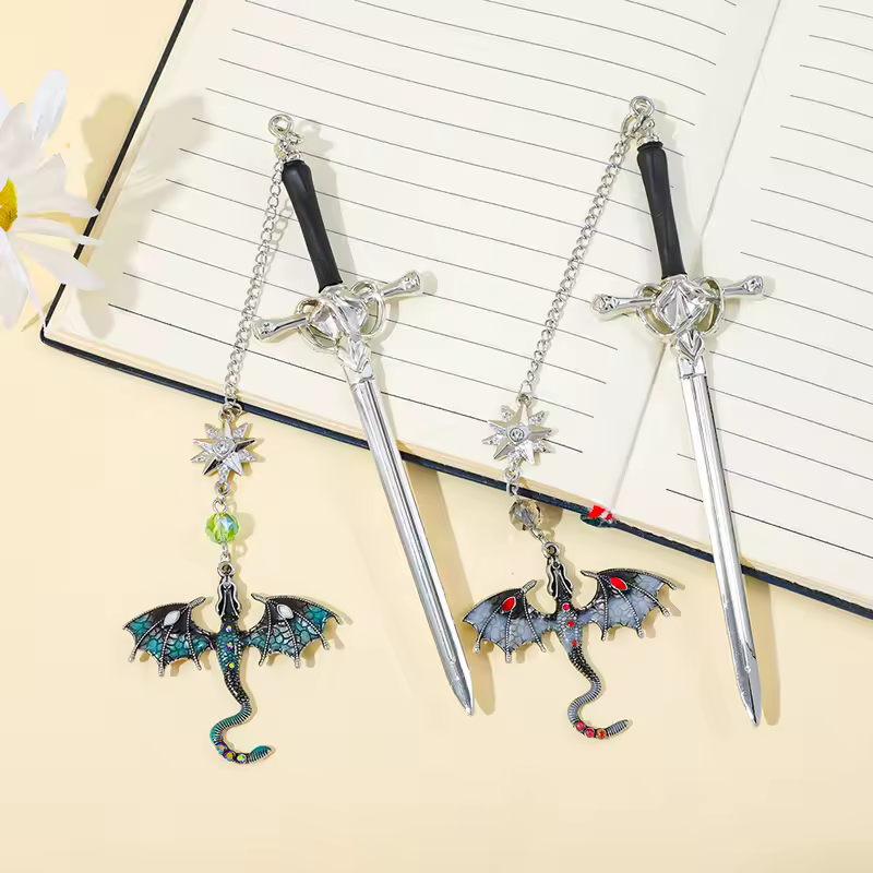 1/3PCS Fourth Wing Dragon Sword Bookmarks Fantasy Gothic Bookmarks Fourth Wing Enthusiasts Reading Accessories - Image 5