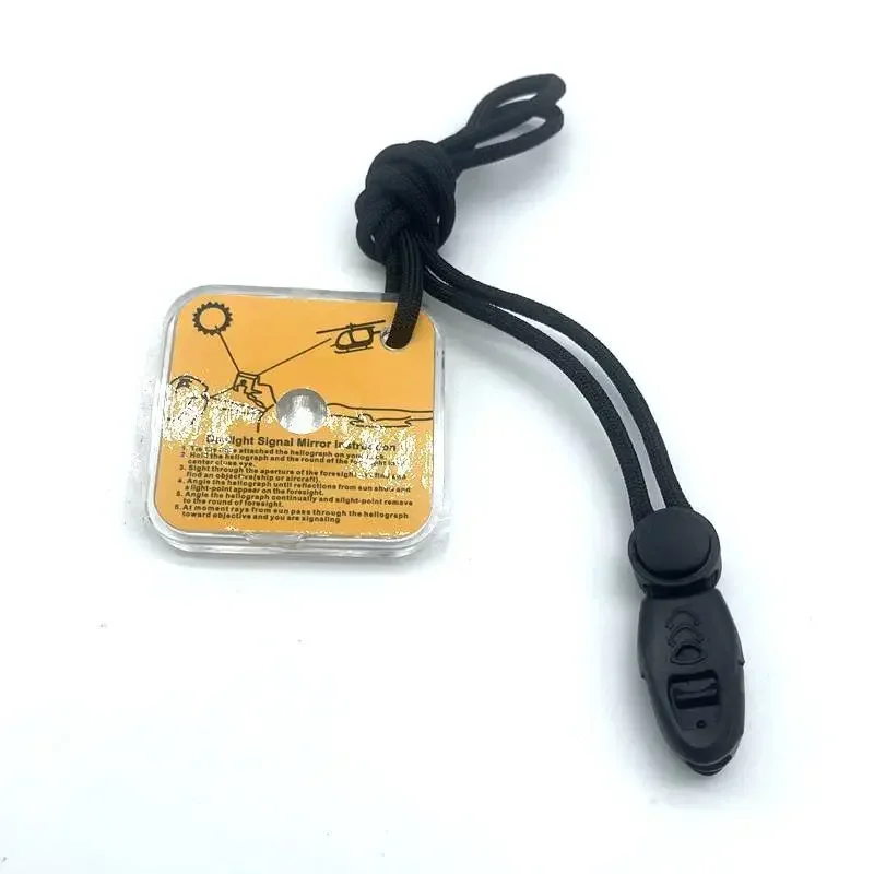 Multi Functional Signal Mirror for Outdoor Survival, Reflective for Survivors, Field Tools, Equipment Accessories
