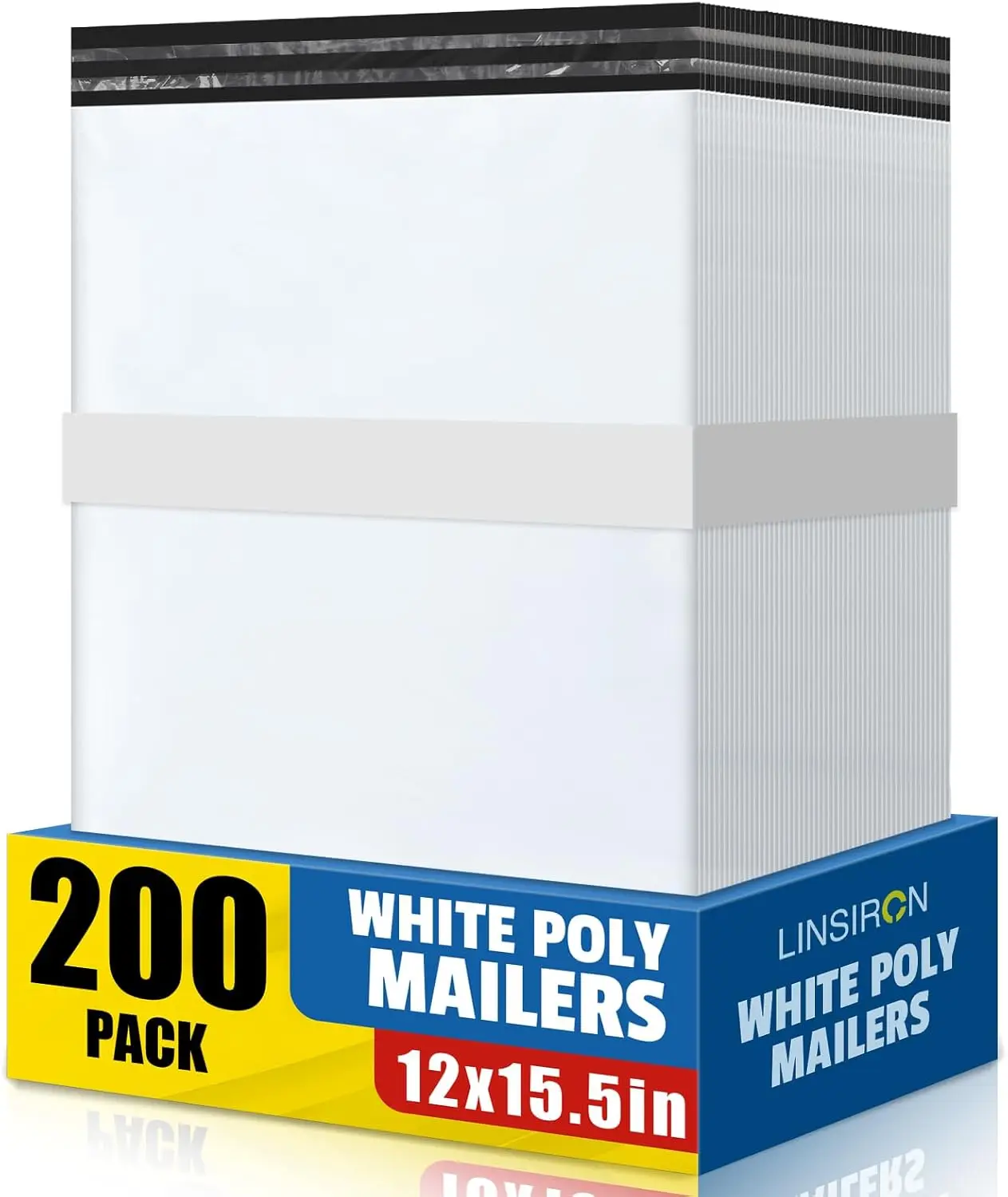 

200 Pack 12x15.5" Poly Mailers - Waterproof Self Seal Shipping Bags for Clothes & Small Business Supplies