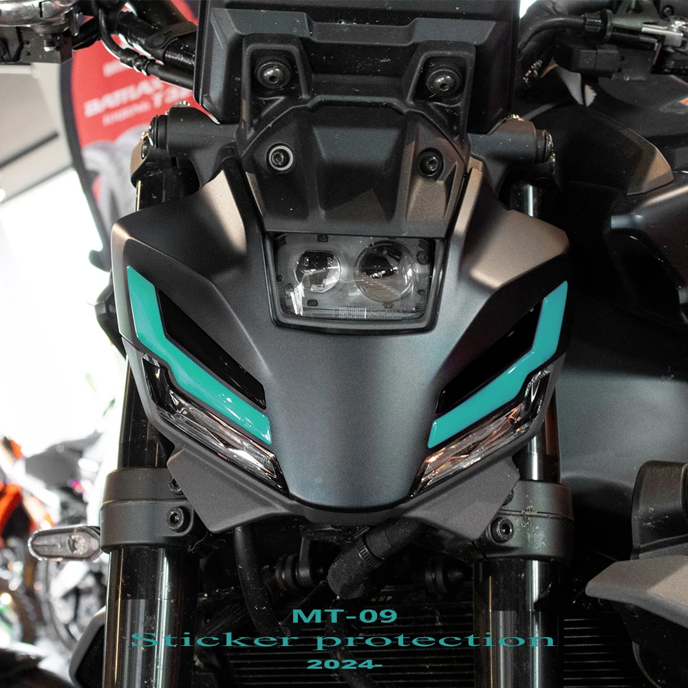 

3D наклейка для MT-09 MT09 MT 09 2024 2025, передняя защита, аксессуары для мотоциклов, декоративная наклейка, комплект защиты
