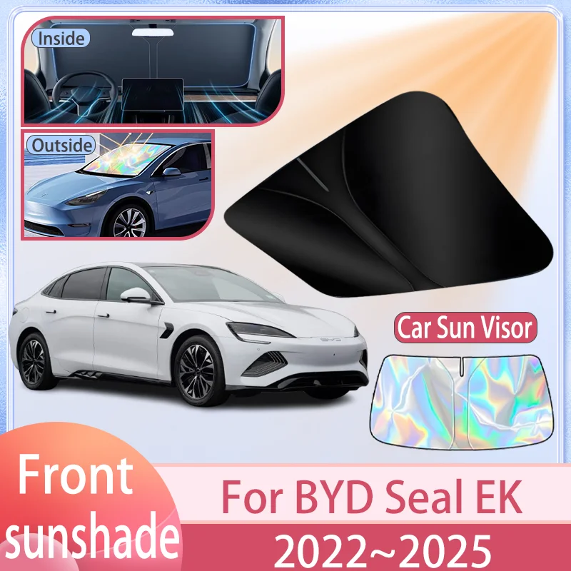 مظلة السيارة لـ BYD Seal EK 2022 2023 2024 2025 الزجاج الأمامي واقي من الشمس غطاء مضاد للأشعة فوق البنفسجية ملحقات الحماية #1