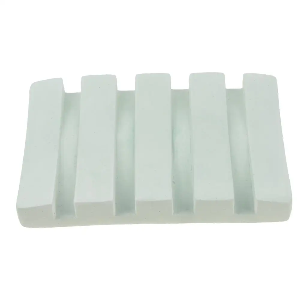 حامل قضيب الدياتوميت ، وسادة صابون ماصة للماء ، مستطيلي أخضر ، 2x