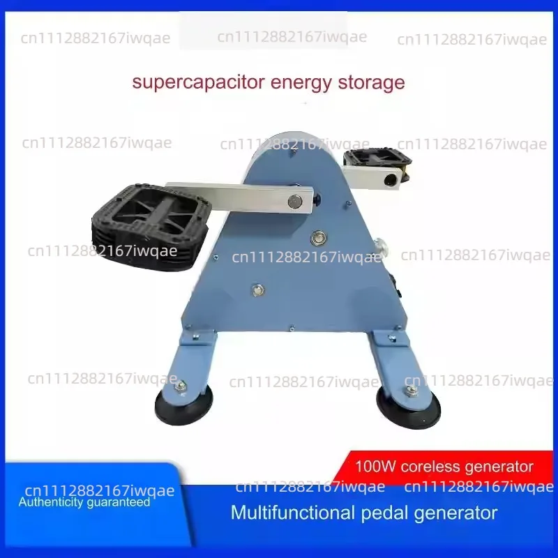 100W Pedal & Hand Crank Generator - 12V/24V DC & USB Output for Outdoor Emergency Power Supply