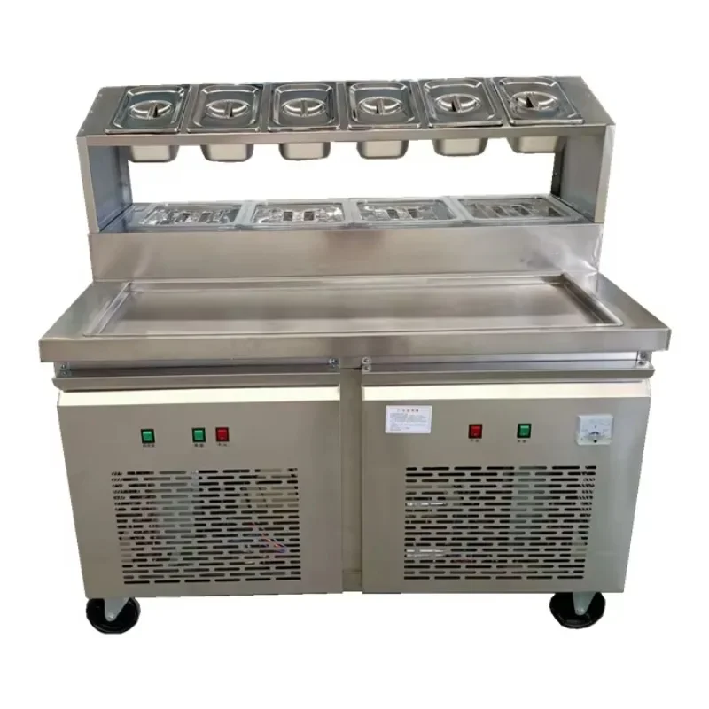 Commercial frozen yogurt machine Fried ice cream machine Widely used stir-fried yogurt machine