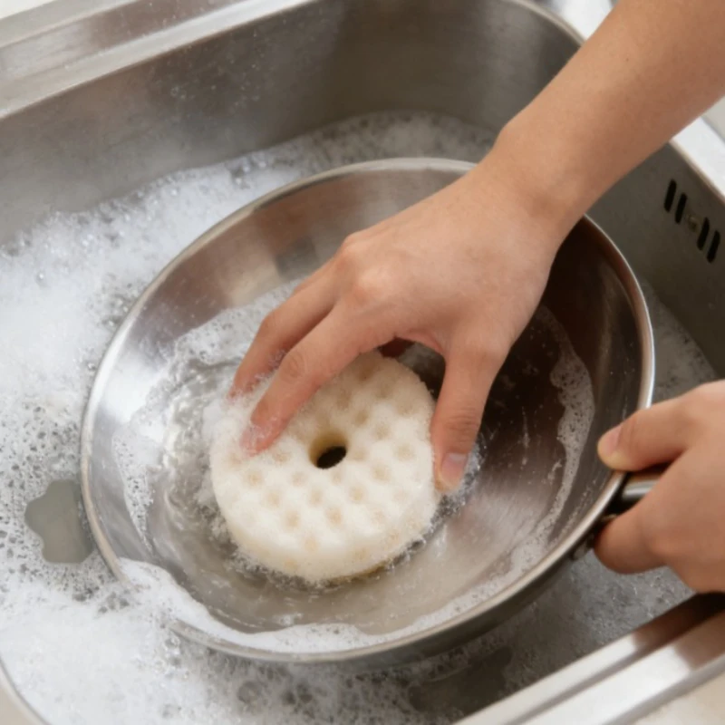 Sponge Brush Kitchen Dishwashing Cleaning Tool Strong Stain Removal Fast Drying Hygienic Home Dish Washing Accessory