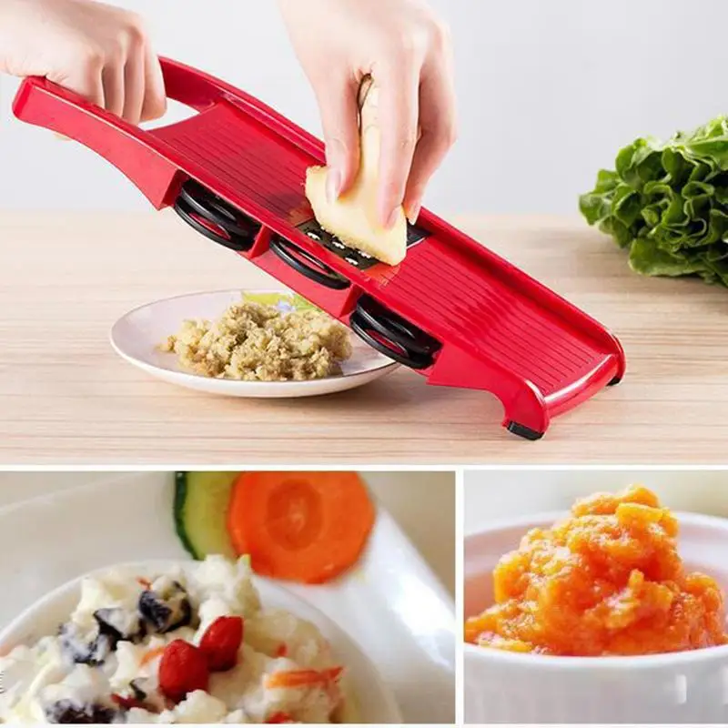 6 In 1 Green Multifunctional Vegetable Slicer Cutter Hand Onion Potato Food Slicer Cutter Drain Basket Kitchen Tool Home Gadgets