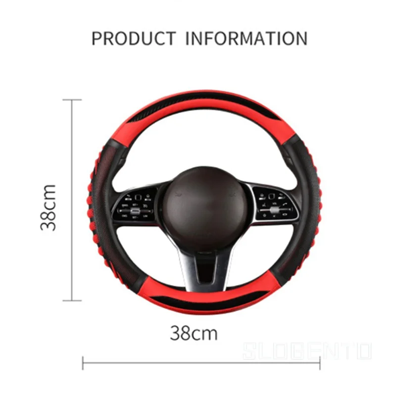 BMW Car Steering Wheel Cover 38cm for for E36 E46 E39 E90 E60 E70 F10 F30 X1 X2 X3 X4 X5 X6