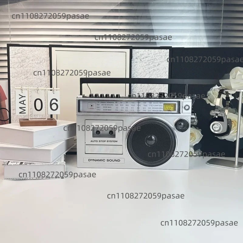 Cassette Playback Radio FM MW SW Radio Cassette Recorder with USB TF Player and Bluetooth Wireless Speaker Recorder Radio