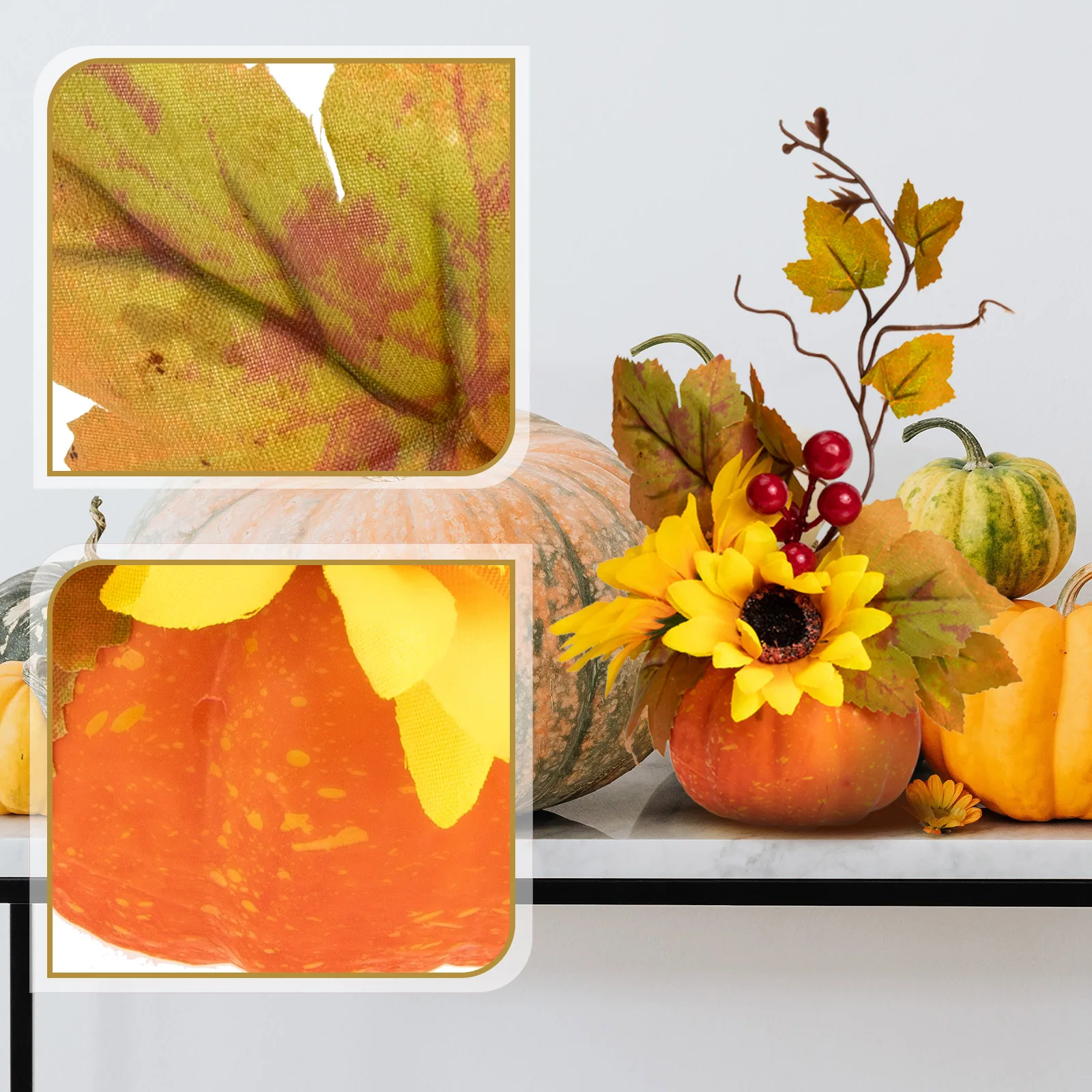 

Pumpkin Fruit Decoration Artificial Indoor Lantern Halloween Decorations Ornaments Plastic Pumpkins for Decorating