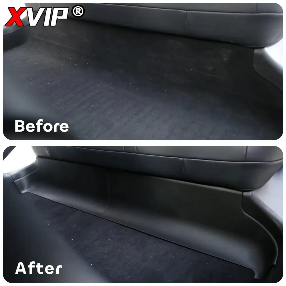 XVIP Second Row Under-Seat Foot Side Protective Mat Full Wrap Anti-Kick Pad TPE PP Interior Decoration For Tesla Model Y 2021-23