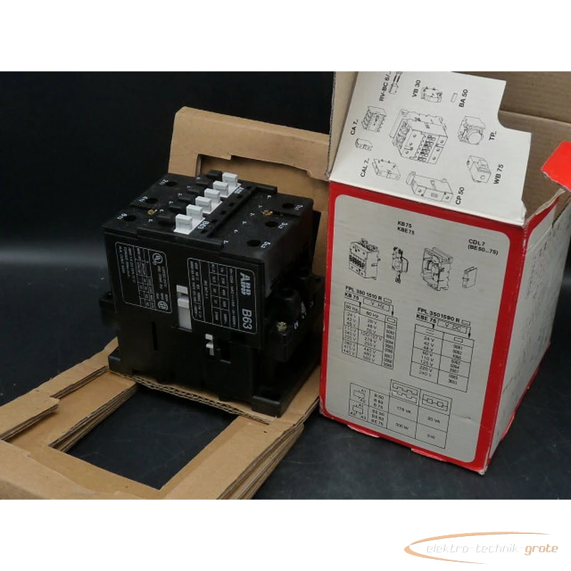 New Original Genuine ABB Imported Contactor B63-30-00/22 Coil Voltage 24V/220V/440V