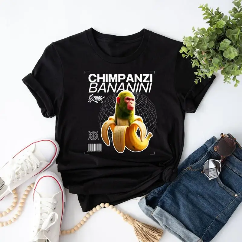 

Шимпанзи Банани Веселый персонаж Итальянский Brainrot Детская футболка для взрослых