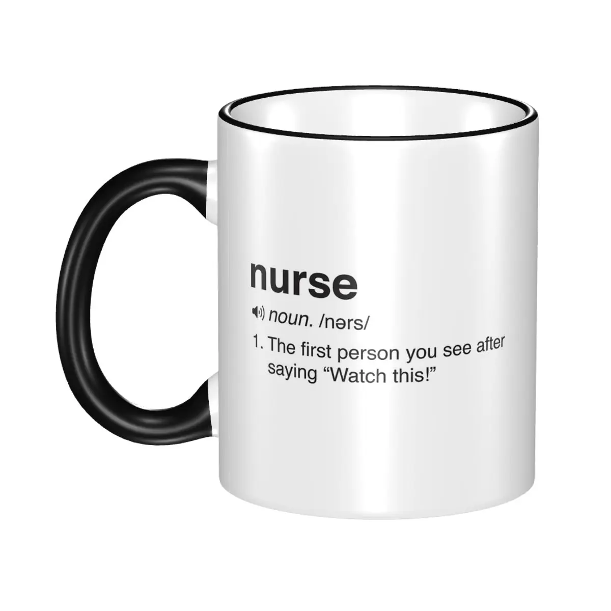 Nurse Definition Mug Funny Ceramic Coffee Cups Tea Mugs Milk Cup Drinkware Gifts for Friends