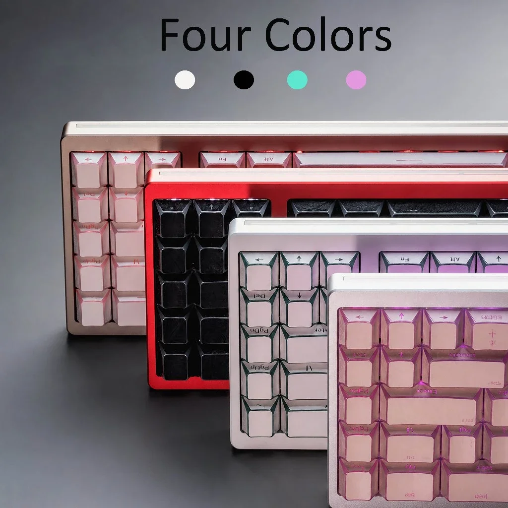Mintcaps Could Feather Keycaps Cherry Profile Double Shot PBT Key Caps Shadow Side Print Edge Backlit For MX Mechanical Keyboard
