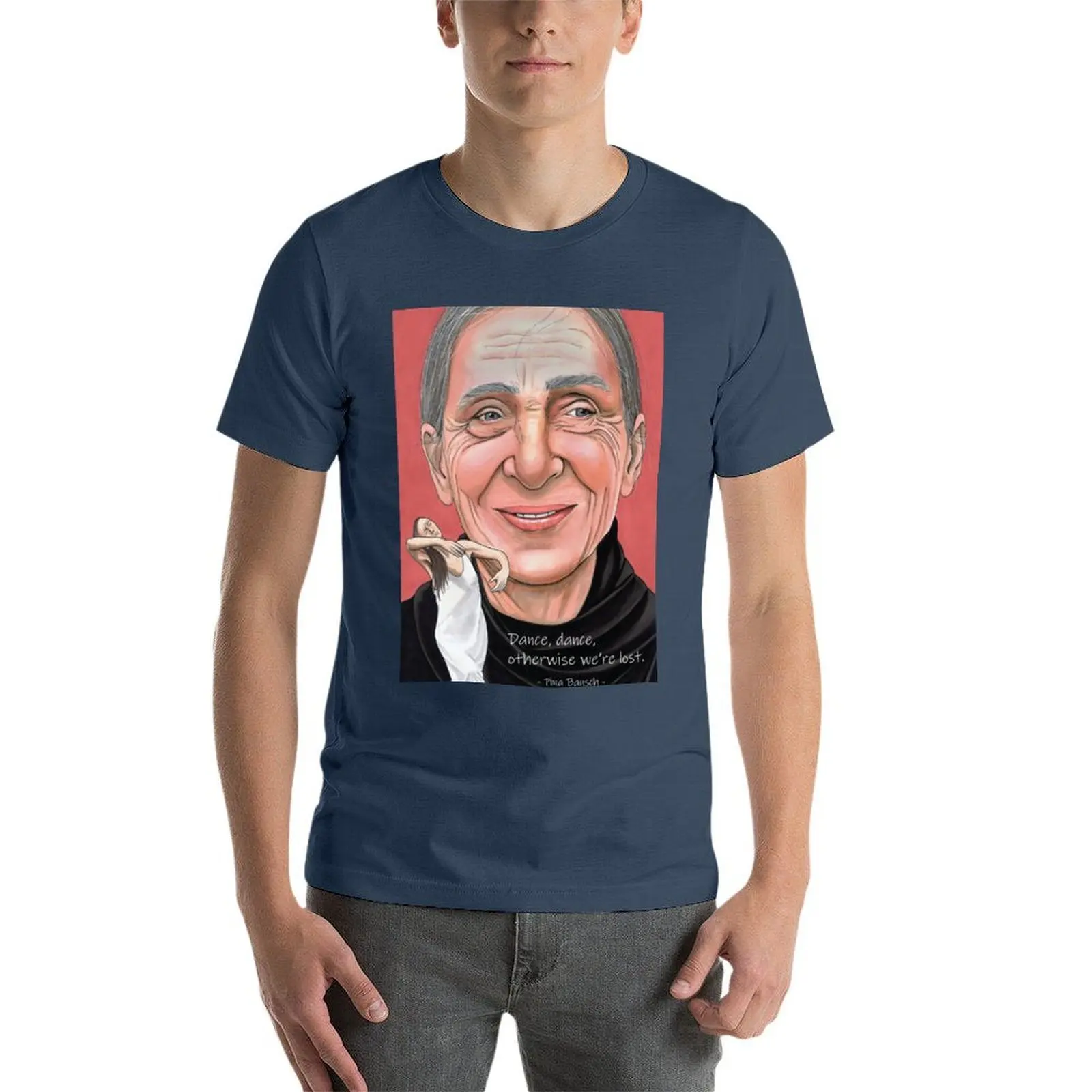 بينا باوش - مع اقتباس تي شيرت أنيمي تي شيرت رجل كبير الحجم تي شيرت قطن #4