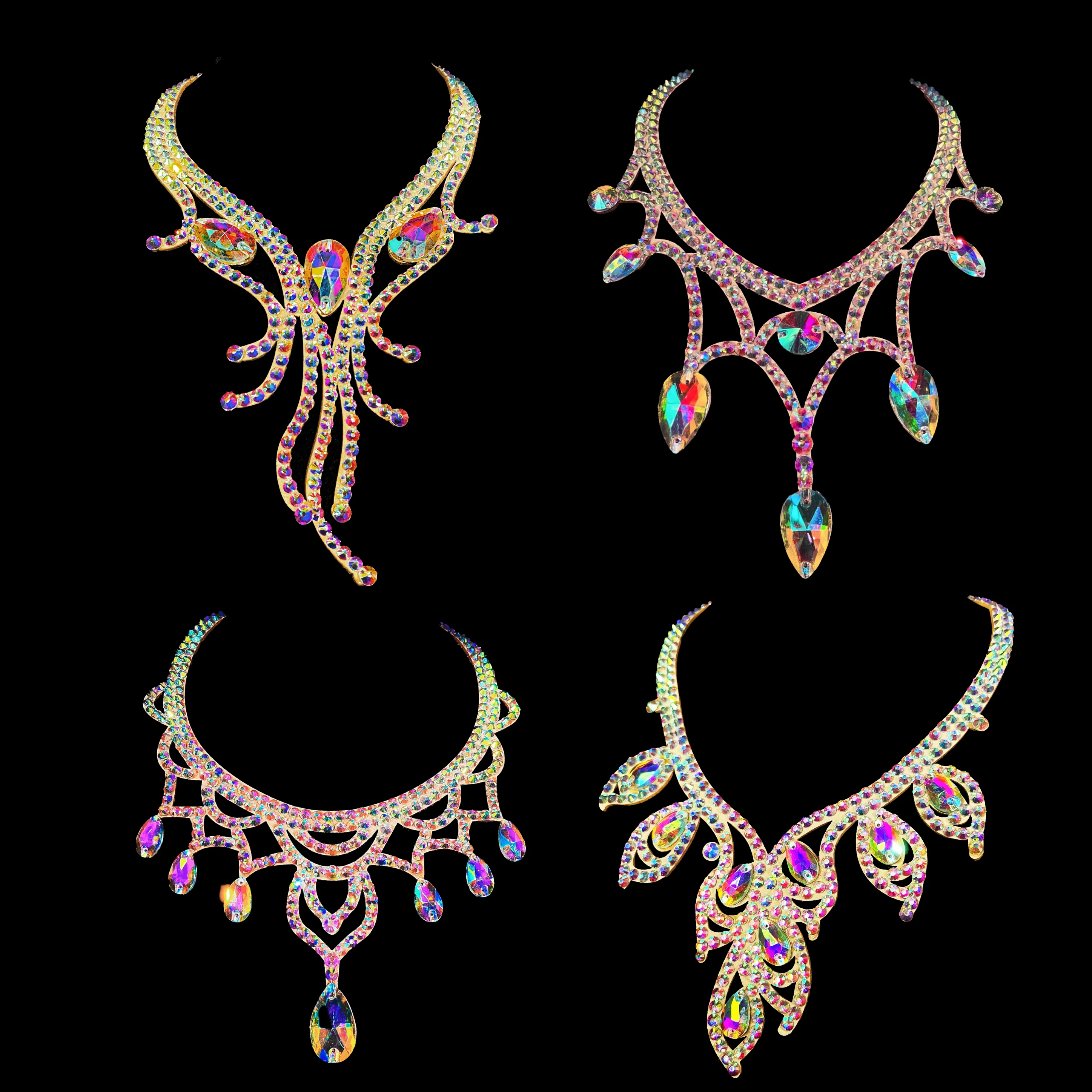 

Belly Dance Necklace Female Adult Latin Stage Professional Performance Competition Accessories National Standard Dance Jewelry D