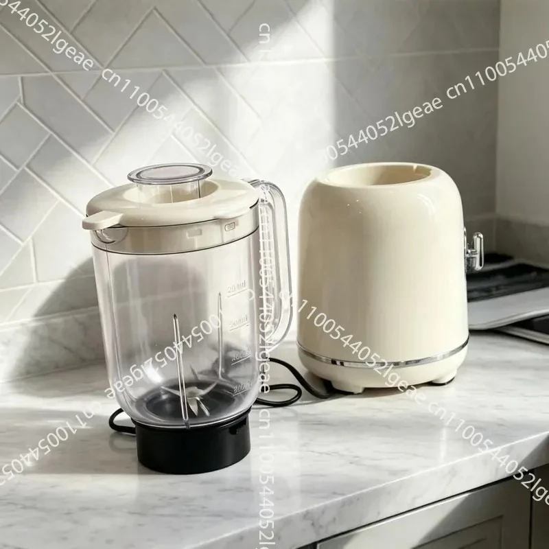 Cream Wind Retro Juicer Household Multifunctional Fruit and Vegetable Juice Cooking Machine Automatic Wall Breaker