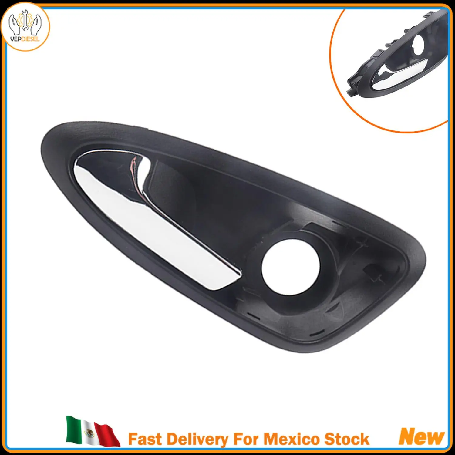 1pc Door Inner handle Left 6J1837113A 6J1837113 For Seat Ibiza 2009-2017 New Car Accessories