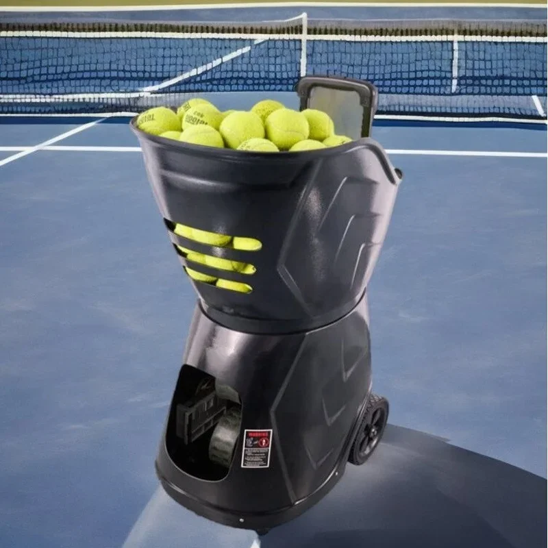 Customs tennis ball practice feeding machine auto portable step training Launch practitioner tennis ball machine with app