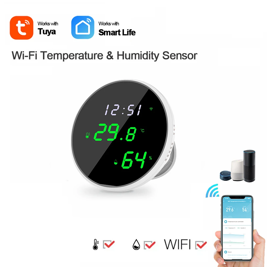 Sensor suhu pengukur suhu pengukur kelembapan higrometer dalam ruangan