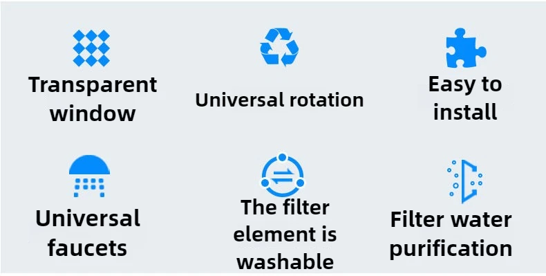 Water Purifier Household Filter Universal Filter Universal Faucet New Pre-filter Filter Element Ceramic Material Easy To Clean