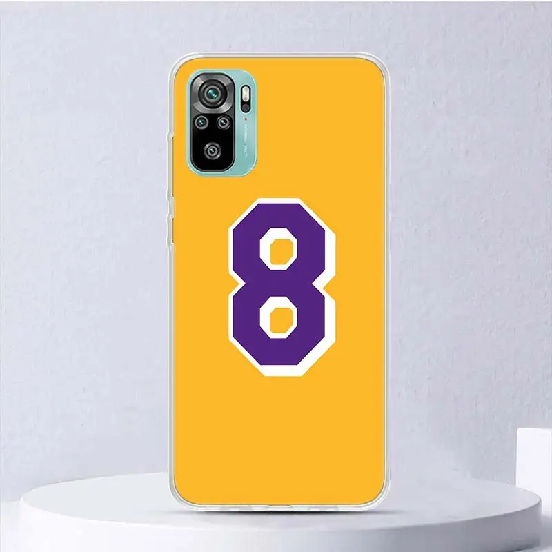 Basketball 23 24 Number Soft Case For Xiaomi Redmi Note 13 12S 11S 10S 12 11 10 Phone Cover 11T 11E Pro Plus 9 9S 8 8T Shell Coq