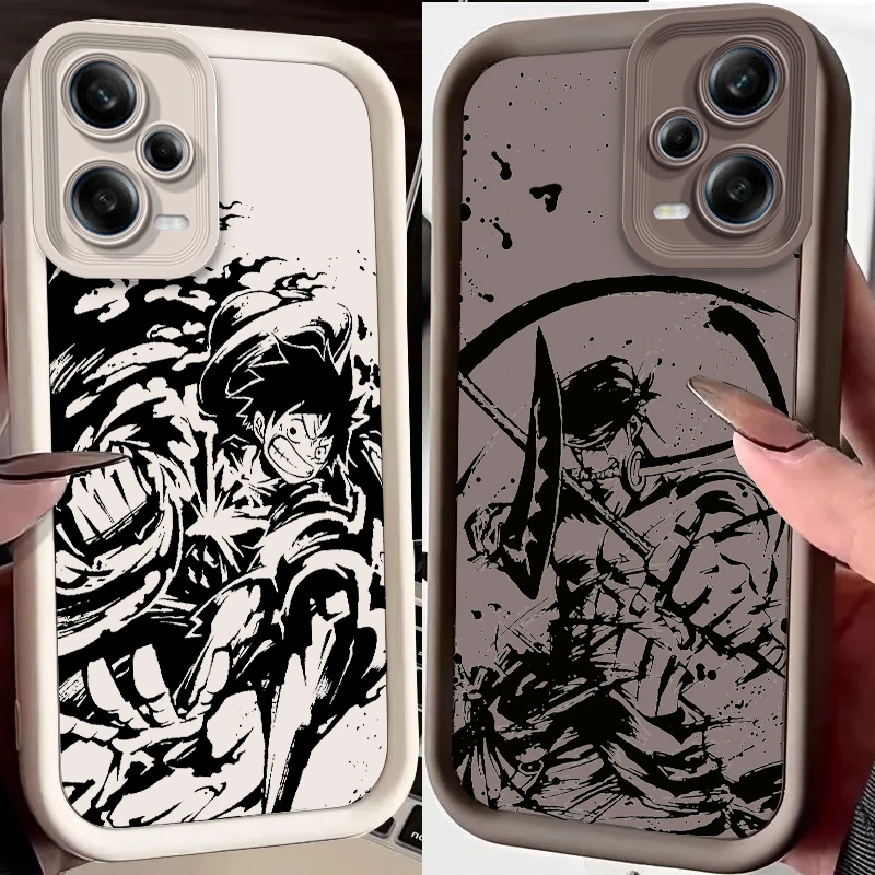 

Anime One Piece Fashion Cool Eye Ladder For Xiaomi Redmi Note 13 12 12C 11 11S 10 10C 10A 9C 9A Pro 5G Funda Phone Case