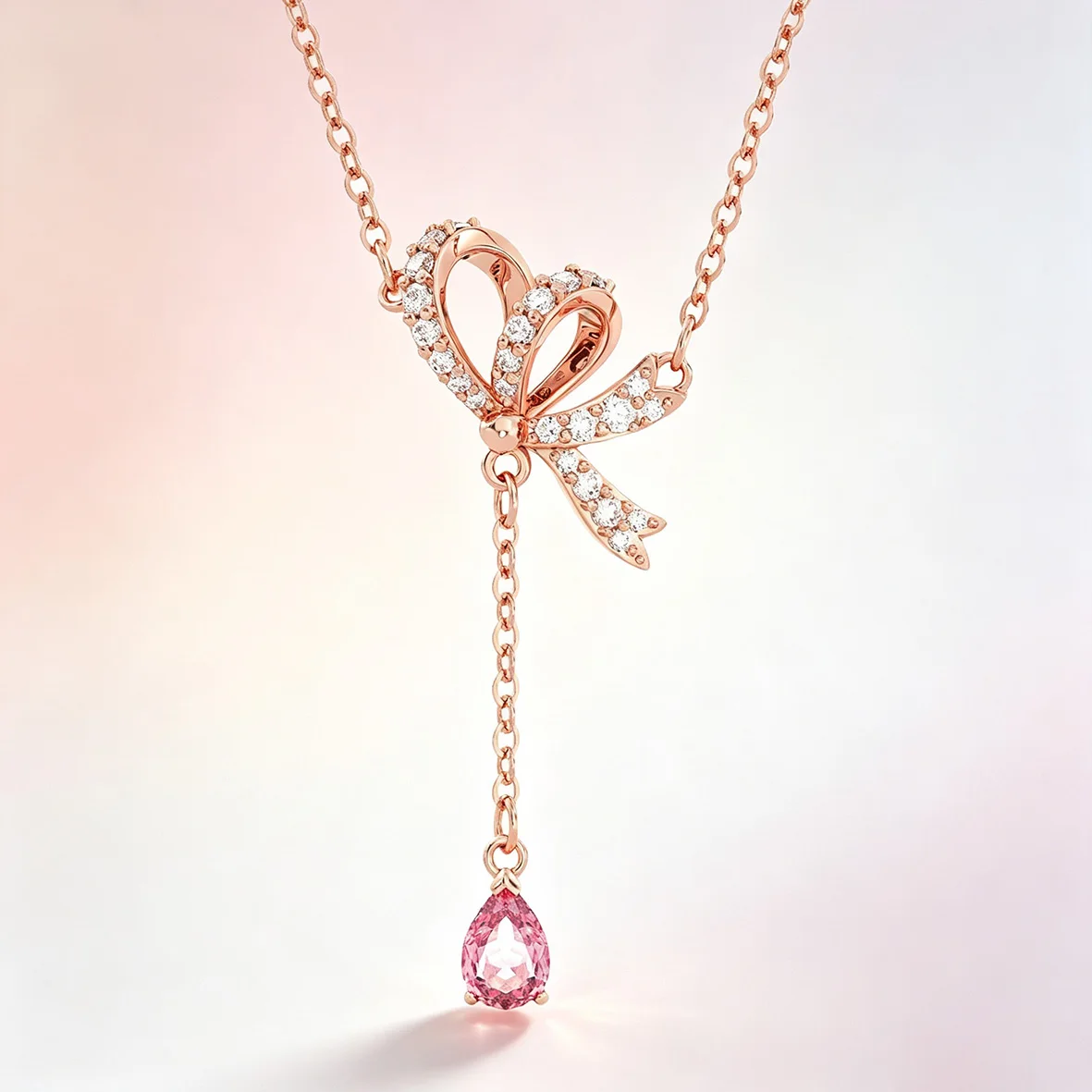 Trendy Multicolour Crystal Butterfly Feather Statement Necklace