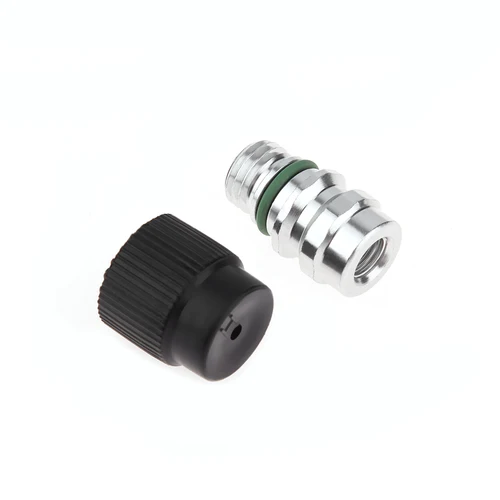 Imagen 2 del producto Núcleo de válvula de bola con tapas para coche, puerto de carga de servicio A/C de lado alto, para GM, VW, AC, para Ford, Chrysler, Audi, 10/5 piezas