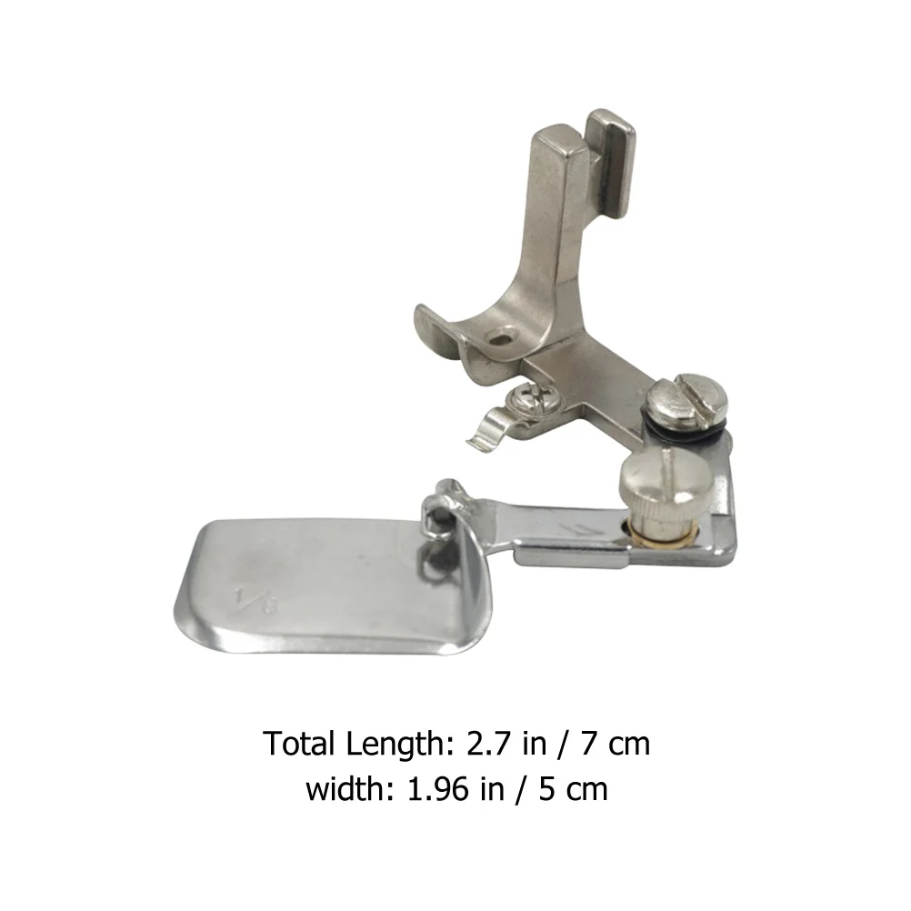 Säumen Nähfuß Edelstahl Nähmaschine Binder für leichte Stoff Diy Kleidung Reparatur bogenförmige Verpackungsvorrichtung