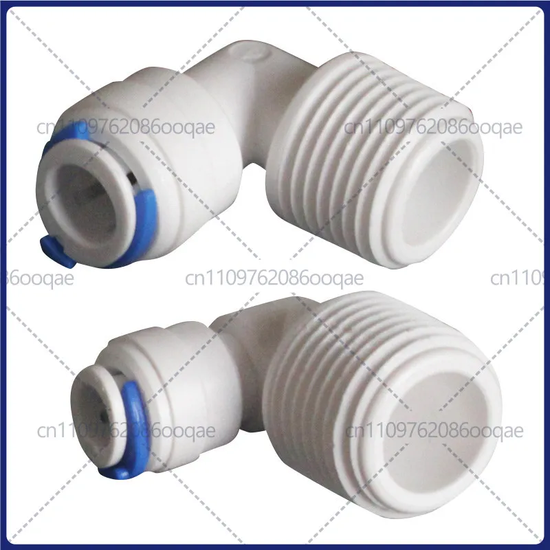 Male Thread Elbow Full Size, 4 to 3 Points PE Pipe Elbow, L-type Pipe Fittings Combo