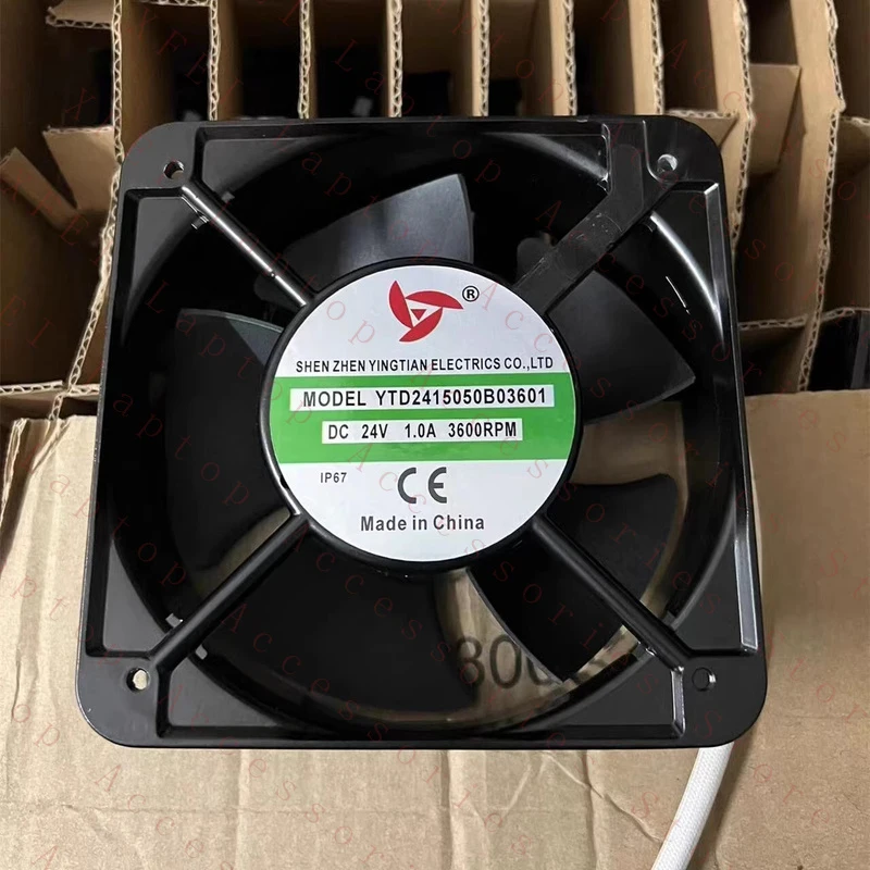 

D YTD2415050B03601 DC24V 1.0A 3600RPM 15cm inverter cooling fan aluminum alloy