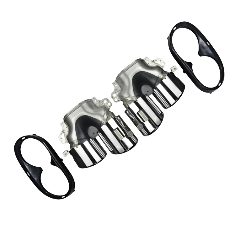 For DEX Exhaust Tips for  A35 CLA35 GLA35 GLB35 A45 CLA45 GLA45 AMG Quad Stainless Steel Exhaust Pipes Muffler  Nozzle