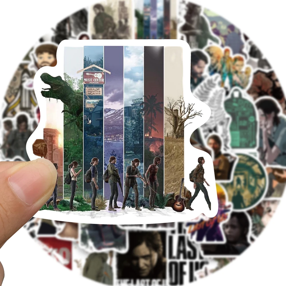 50PCS Sticker The Last Of Us For Fridge Paper Luggage Laptop Waterproof Skateboard Decals for Fridge Teens Gift Stickers