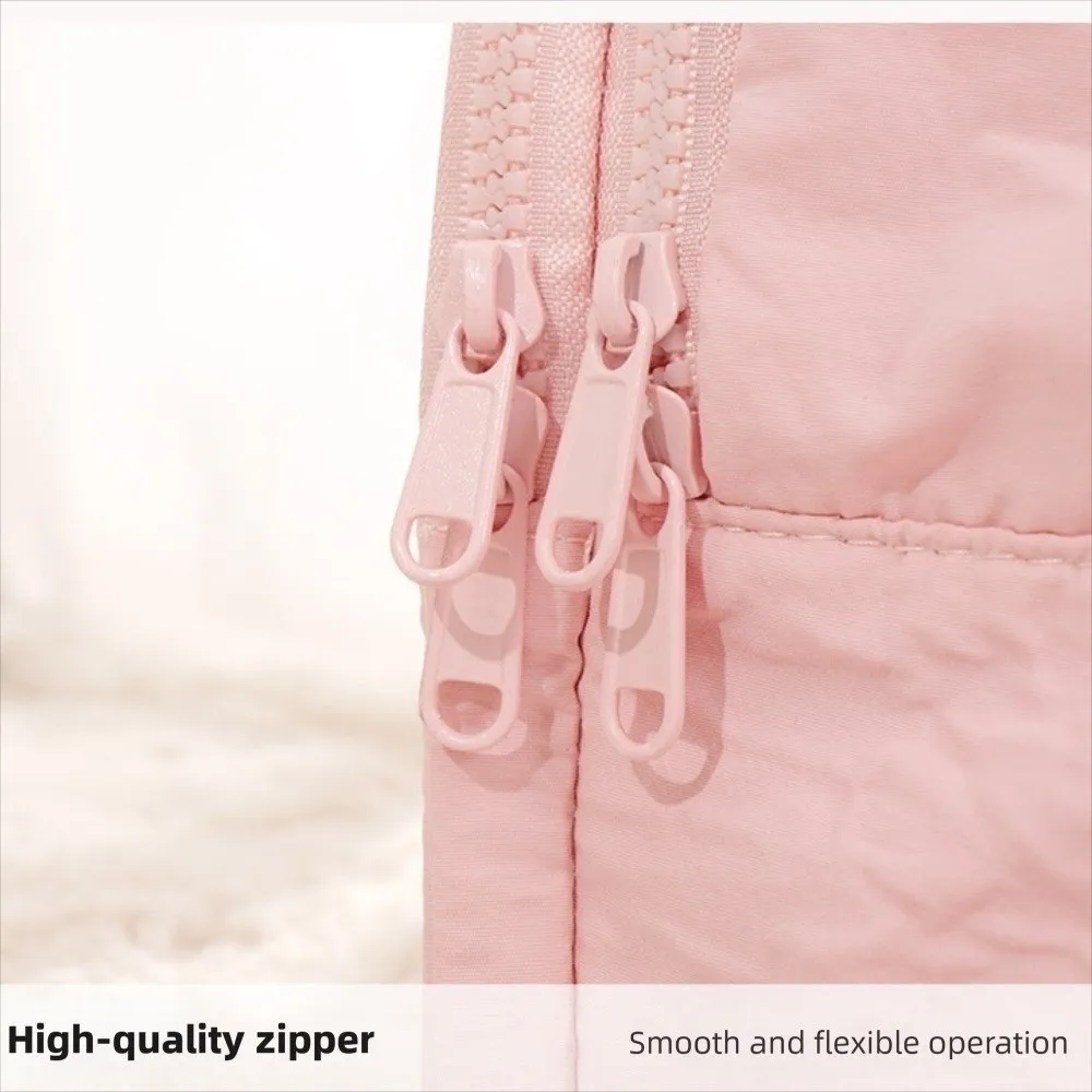 Multipocket Design Cosmetic Handbag Double Side Open Zipper Closure Travel Toiletry Bag Large Capacity Separate Dry and Wet