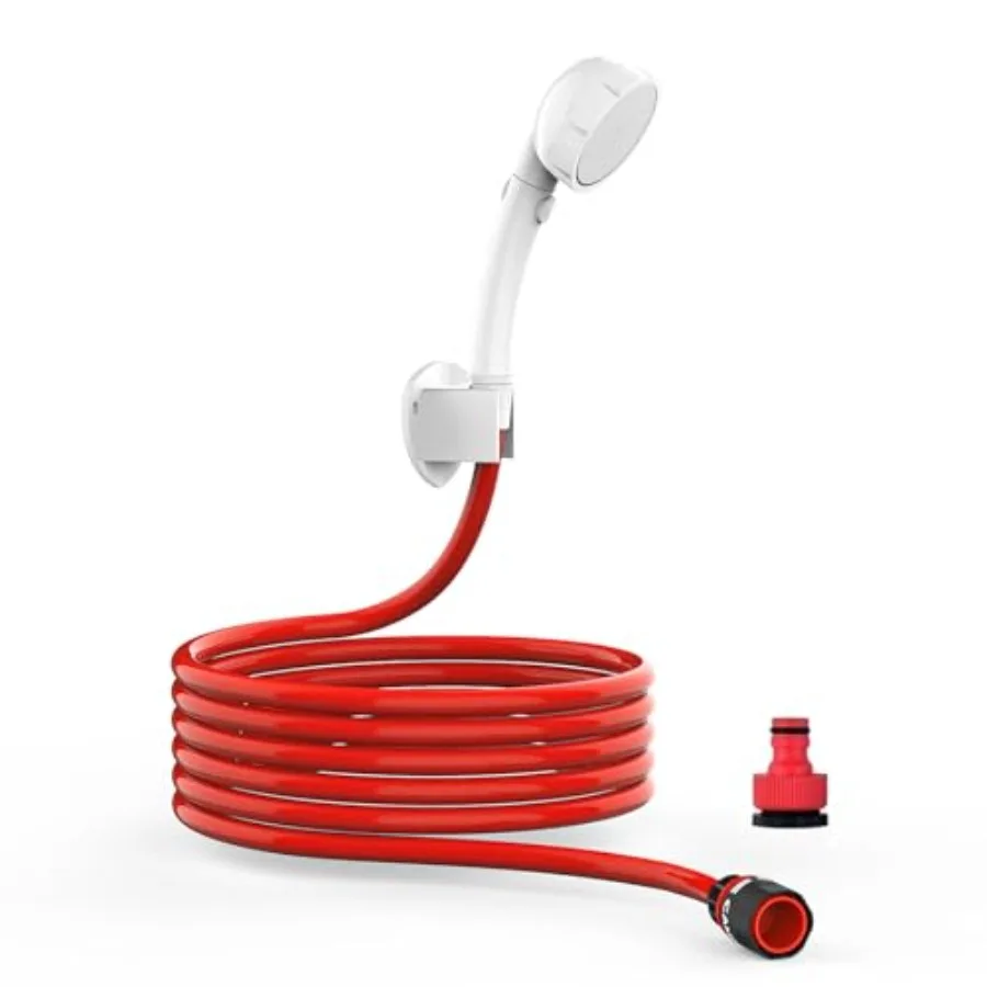 

CAMPLUX Hand Held Showerhead with 11.48 FT Hose Portable Spray Shower Head High Pressure Shower Head with ON/Off Switch