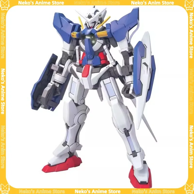 بانداي [متوفر】HG 01 1/144 Gundam Exia GN-001 00 Gundam أطقم منمذجة عمل الشكل أنيمي نموذج سطح المكتب دمية المقتنيات هدية #6
