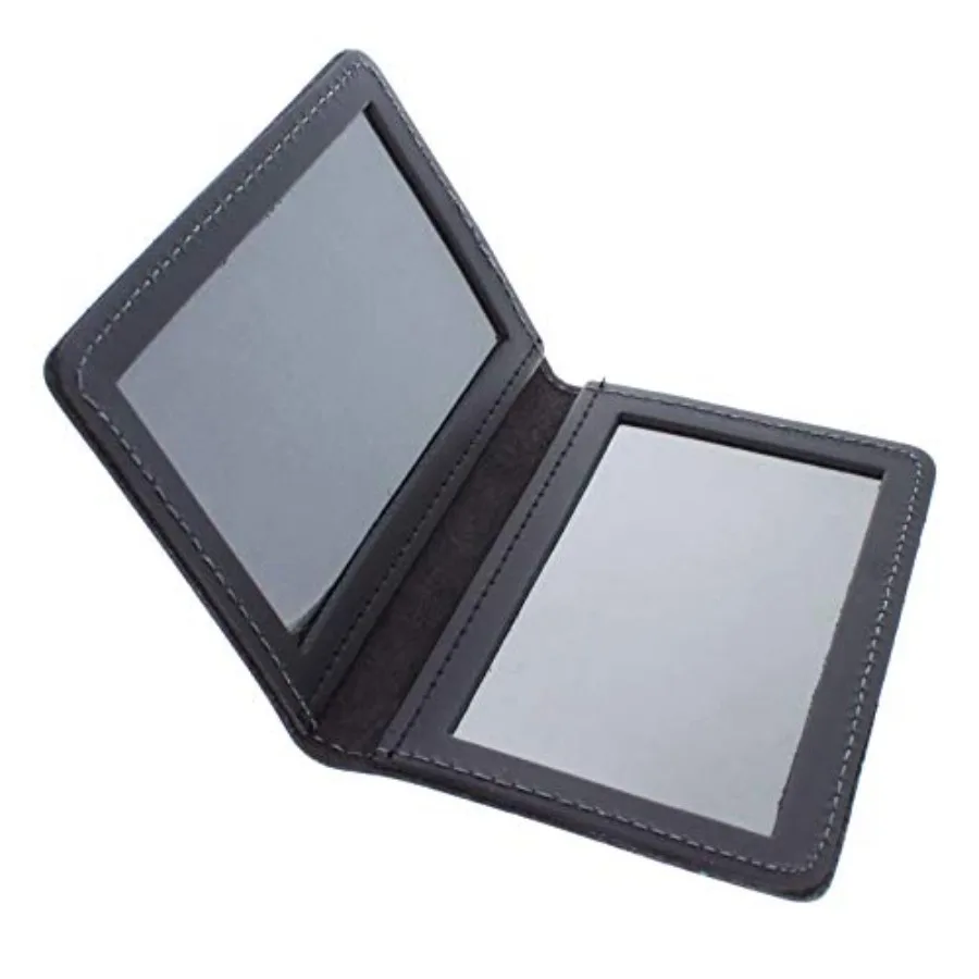 

Leather Bifold Minimalist Double ID Card Credential Holder