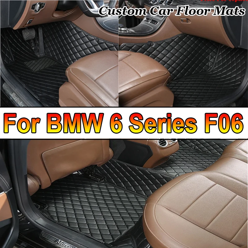 

Автомобильные коврики для BMW 6 серии F06 2012 ~ 2018 Прочные ковры Защитный коврик Роскошный кожаный коврик Автомобильные аксессуары 640i 640d