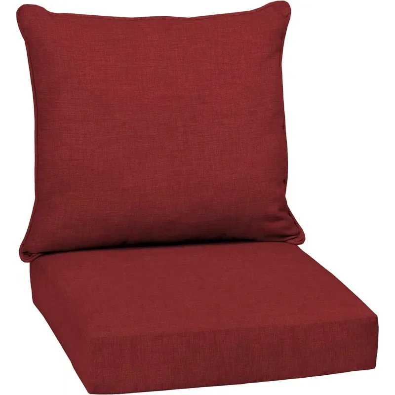 Deep Cushion Set, 24x24, Repellant, Fade Resistant, Bottom and Back Chair, Sofa