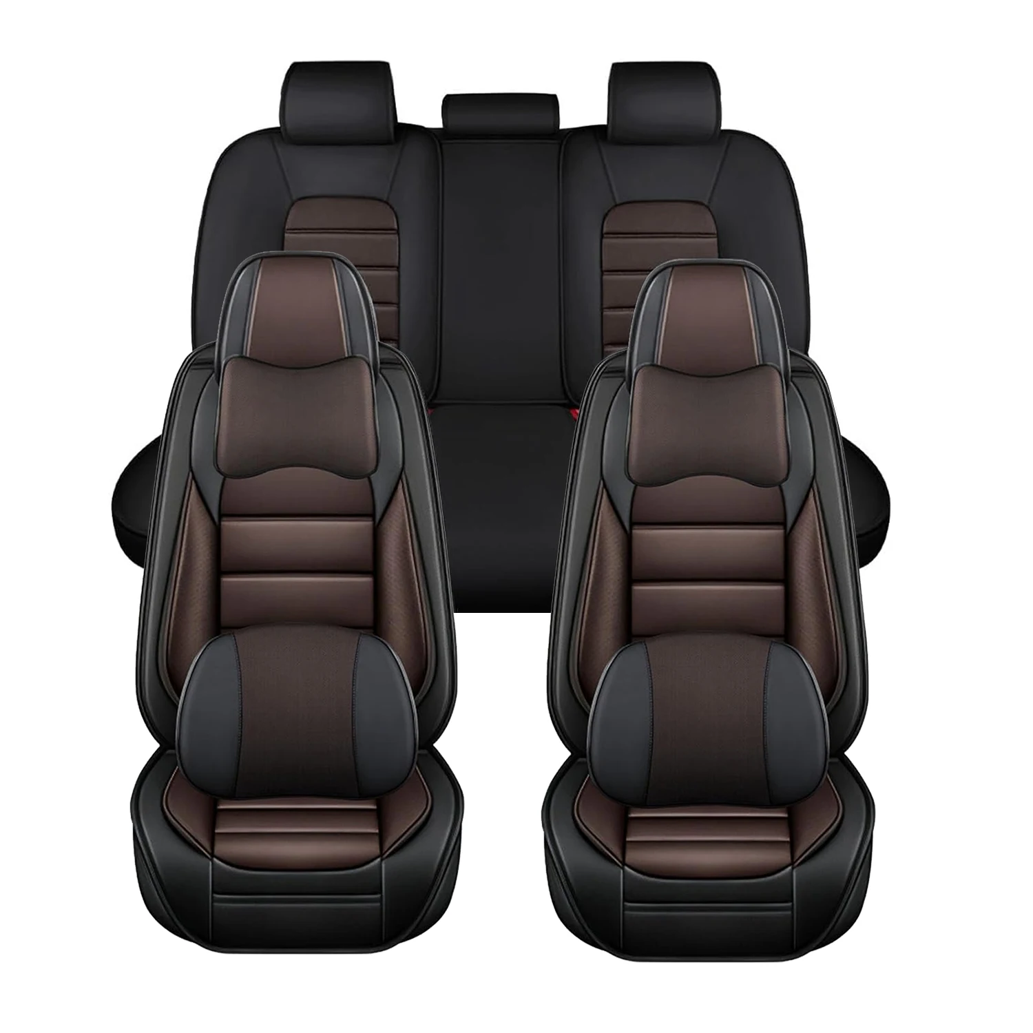 Suitable for Cadillac CTS 14-19 models car seat cover, thickened PU leather material, 5 pieces full set